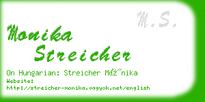 monika streicher business card